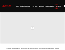 Tablet Screenshot of edwardsfiberglass.com